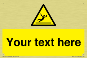 Custom Figure Slipping Sign